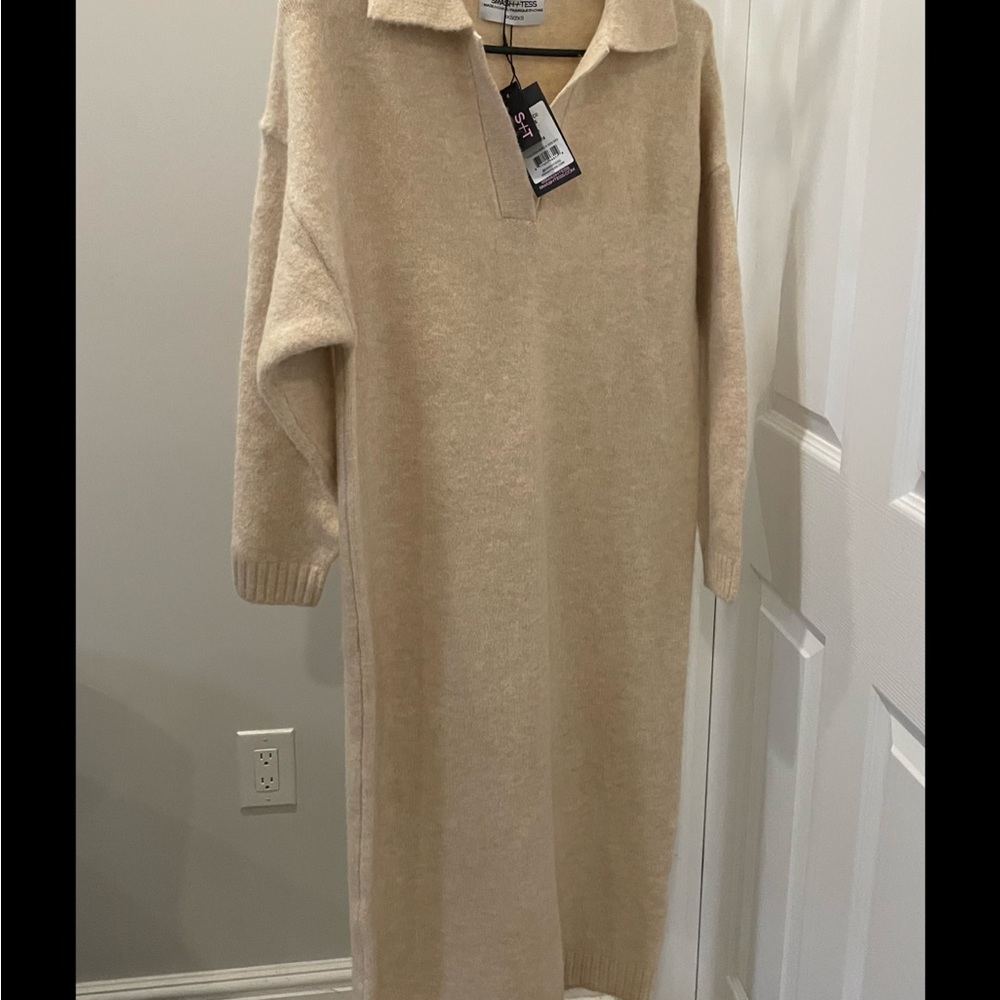 Smash + Tess Cream Knit Dress